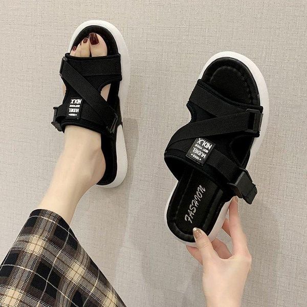 slippers style summer non-slip soft bottom outer wear fashion loose women's shoes one foot fairy pregnant women, Black
slippers style summer non-slip soft bottom outer wear fashion loose women's shoes one foot fairy pregnant women, Black