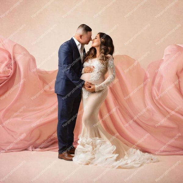 casual dresses arrival lace mermaid maternity long sleeves see thru plus size with ruffles beaded pregnancy dress, Black;gray
casual dresses arrival lace mermaid maternity long sleeves see thru plus size with ruffles beaded pregnancy dress, Black;gray
