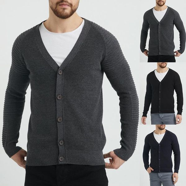 men's sweaters autumn winter casual simple solid knitted sweater coat men 2021 fashion loose cardigan mens long sleeve button, White;black
men's sweaters autumn winter casual simple solid knitted sweater coat men 2021 fashion loose cardigan mens long sleeve button, White;black