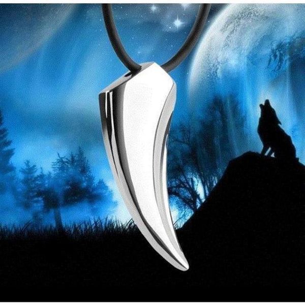 pendant necklaces wu yanzu same necklace stainless steel wolf tooth men's domineering trend jewelry, Silver
pendant necklaces wu yanzu same necklace stainless steel wolf tooth men's domineering trend jewelry, Silver
