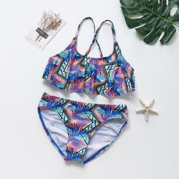 summer girls clothes sets sleeveless leaf print tassel beach split swimsuit bikini set bathing suit children's clothing one-pieces, Black
summer girls clothes sets sleeveless leaf print tassel beach split swimsuit bikini set bathing suit children's clothing one-pieces, Black