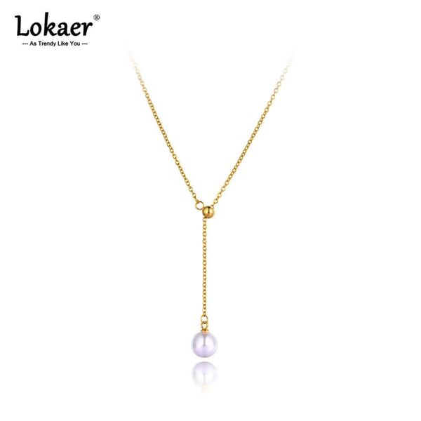 chokers lokaer office style 316l stainless steel white pearl charm pendant necklaces jewelry rose gold wedding necklace for women n21121, Golden;silver
chokers lokaer office style 316l stainless steel white pearl charm pendant necklaces jewelry rose gold wedding necklace for women n21121, Golden;silver