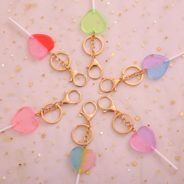 keychains e-ling 1 pc heart lollipop keychain flatback resin pendant charms dessert keyring for woman girls, Silver
keychains e-ling 1 pc heart lollipop keychain flatback resin pendant charms dessert keyring for woman girls, Silver