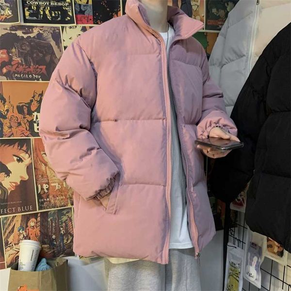 privathinker stand collar warm winter men's parkas solid color men harajuku zipper jacket coats korean man casual parka 211008, Black
privathinker stand collar warm winter men's parkas solid color men harajuku zipper jacket coats korean man casual parka 211008, Black