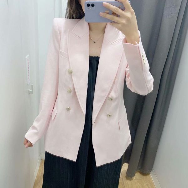 women's suits & blazers wwj8007 wholesale 2021 summer casual pocket decoration double breasted suit coat, White;black
women's suits & blazers wwj8007 wholesale 2021 summer casual pocket decoration double breasted suit coat, White;black