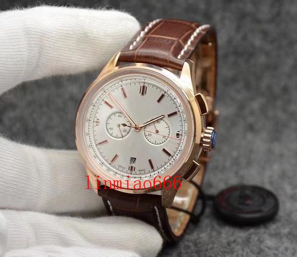 men's casual business 42mm watch automatic mechanical stainless steel case leather strap montre de luxe wristwatch, Slivery;brown
men's casual business 42mm watch automatic mechanical stainless steel case leather strap montre de luxe wristwatch, Slivery;brown