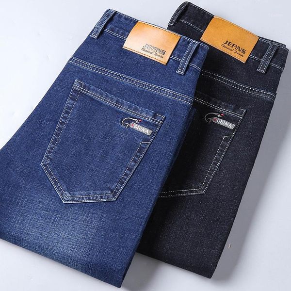 men's jeans 2021 business casual spring autumn straight fit men classic male pants cotton stretch high-quality,1899, Blue
men's jeans 2021 business casual spring autumn straight fit men classic male pants cotton stretch high-quality,1899, Blue