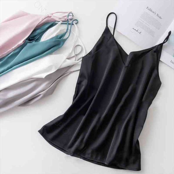 v-neck satin beauty back womens camis camisole outer wear off-shoulder bottoming shirt looks thin and all-match product, White
v-neck satin beauty back womens camis camisole outer wear off-shoulder bottoming shirt looks thin and all-match product, White