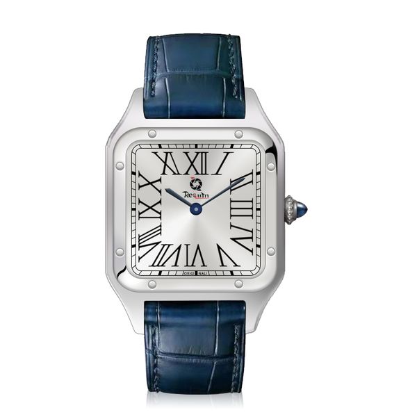 men's automatic mechanical watch requin santo silver white stainless steel case blue leather strap w2sa three-hand calendar sapphire di, Slivery;brown
men's automatic mechanical watch requin santo silver white stainless steel case blue leather strap w2sa three-hand calendar sapphire di, Slivery;brown