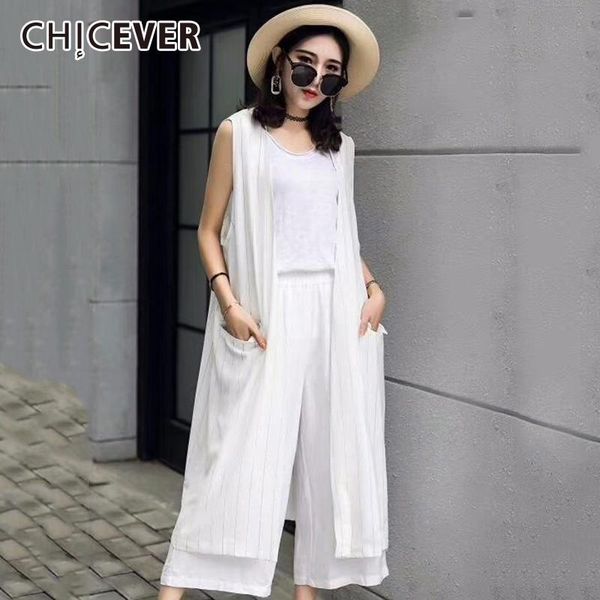 women's vests chicever summer waistcoat for women sleveless vest coats female loose big size open stitch clothes fashion 2021, Black;white
women's vests chicever summer waistcoat for women sleveless vest coats female loose big size open stitch clothes fashion 2021, Black;white
