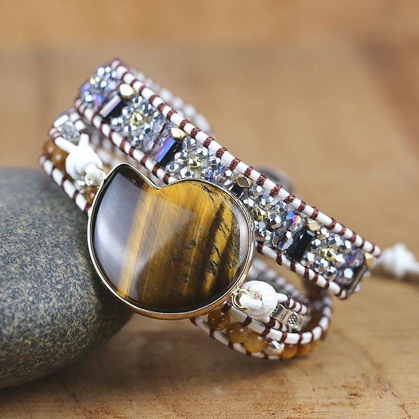 natural stones conch shape tiger eye stone vintage style bracelet unique handmade ethnic bracelets gift yoga energy jewelry tennis, Golden;silver
natural stones conch shape tiger eye stone vintage style bracelet unique handmade ethnic bracelets gift yoga energy jewelry tennis, Golden;silver