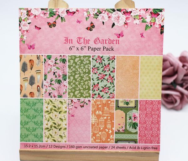 other arts and crafts 12/24 sheet 6"x6" in the garden patterned paper scrapbooking pack handmade craft background pad
other arts and crafts 12/24 sheet 6"x6" in the garden patterned paper scrapbooking pack handmade craft background pad