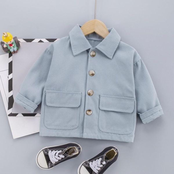 jackets spring autumn fashion baby clothes boys girls cotton solid work coat causal jacket infant kids outwear 1 2 3 4 5 years, Blue;gray
jackets spring autumn fashion baby clothes boys girls cotton solid work coat causal jacket infant kids outwear 1 2 3 4 5 years, Blue;gray
