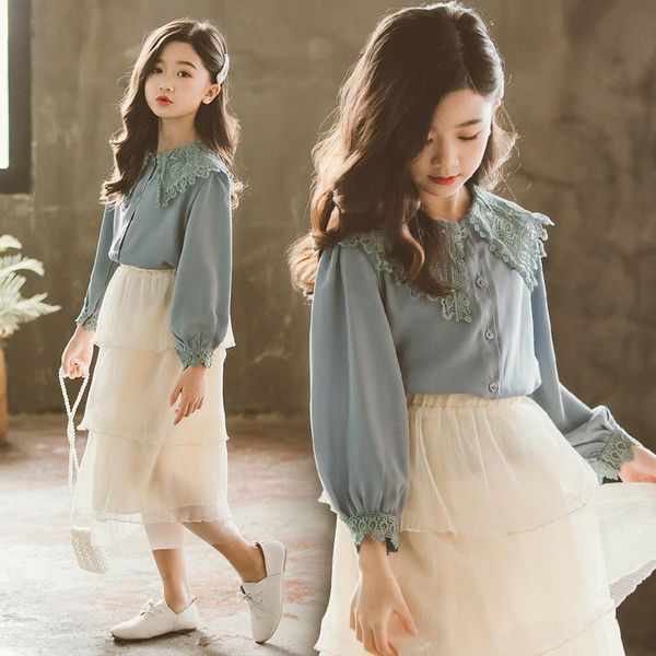 shirts teenage girls chiffon blouse long sleeve lace patchwork size 8 10 12 years kids girl outfit, White;black
shirts teenage girls chiffon blouse long sleeve lace patchwork size 8 10 12 years kids girl outfit, White;black