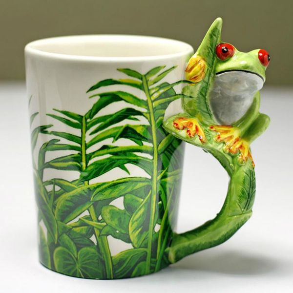 mugs 300ml creative frog ceramic 3d cartoon cup hand drawn animal coffee mug gift
mugs 300ml creative frog ceramic 3d cartoon cup hand drawn animal coffee mug gift