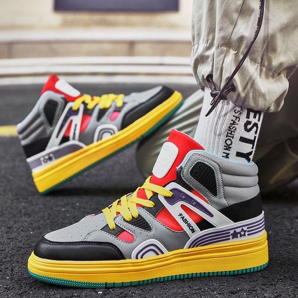 aj high 2021 new autumn men's trend versatile board youth leisure sports fashion shoes, Black
aj high 2021 new autumn men's trend versatile board youth leisure sports fashion shoes, Black