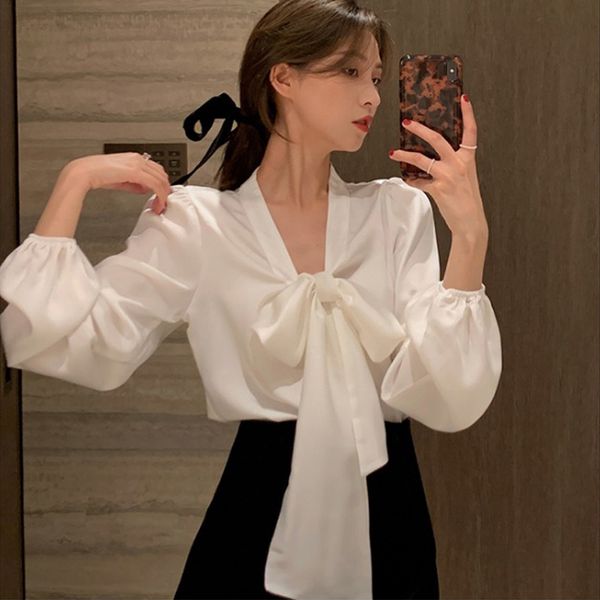 long sleeve chiffon white shirt spring blouse women solid bow collar ladies shirts blusas feminine 615b 210420
long sleeve chiffon white shirt spring blouse women solid bow collar ladies shirts blusas feminine 615b 210420