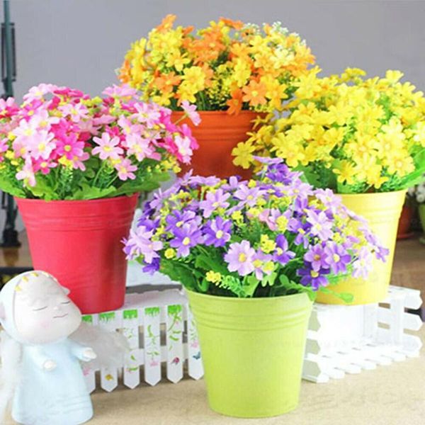 decorative flowers & wreaths 28 heads silk daisy artificial bunch bouquet wedding home party decor
decorative flowers & wreaths 28 heads silk daisy artificial bunch bouquet wedding home party decor