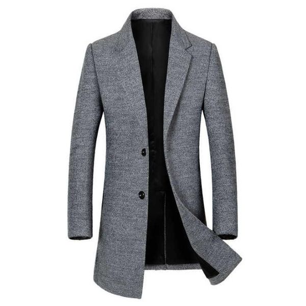 men's wool & blends fashion long woolen coat men single breasted trench for overcoat winter business casual slim fit pea coats 3xl, Black
men's wool & blends fashion long woolen coat men single breasted trench for overcoat winter business casual slim fit pea coats 3xl, Black