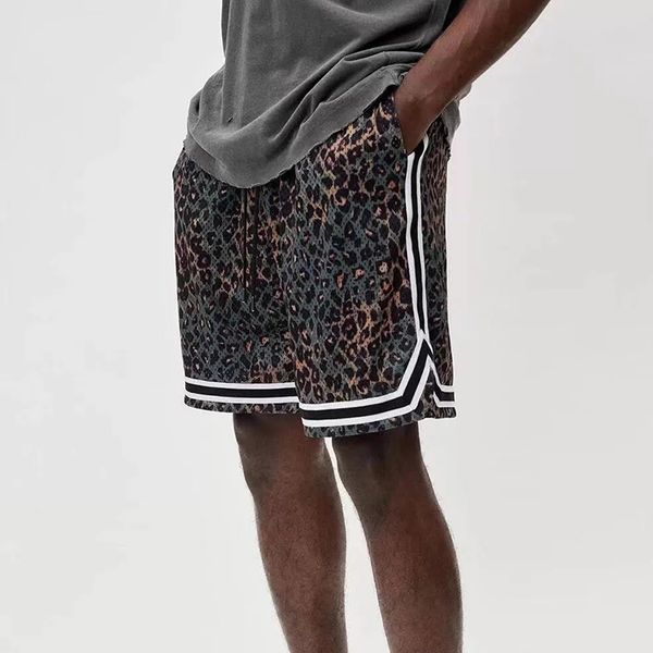 high street leopard print shorts mens color oversize summer short hip hop loose casual five point pants, Black
high street leopard print shorts mens color oversize summer short hip hop loose casual five point pants, Black
