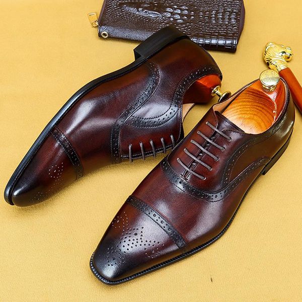 dress shoes 2021 autumn black mens genuine leather fashion lace up wedding brogue formal oxfords business office for men
dress shoes 2021 autumn black mens genuine leather fashion lace up wedding brogue formal oxfords business office for men