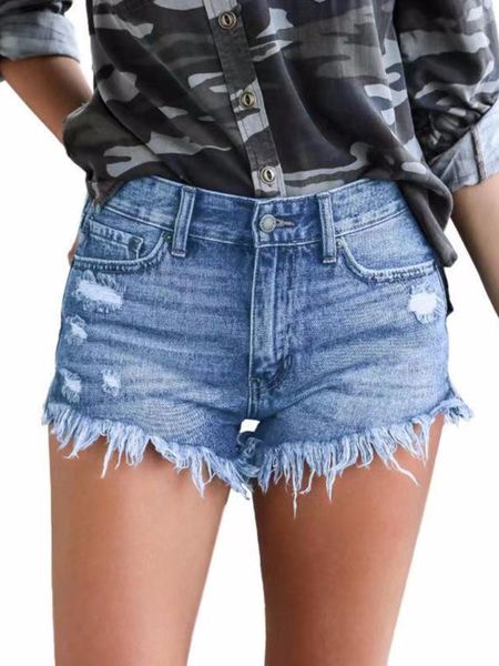 women's jeans summer washed cotton temperament commute straight mid waist cowboy trousers, Blue 
women's jeans summer washed cotton temperament commute straight mid waist cowboy trousers, Blue
