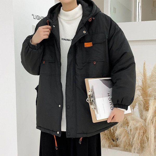 men's jackets winter jacket man printed cotton-padded coat male handsome loose student wild hooded tooling padded warm men clothes, Black;brown
men's jackets winter jacket man printed cotton-padded coat male handsome loose student wild hooded tooling padded warm men clothes, Black;brown