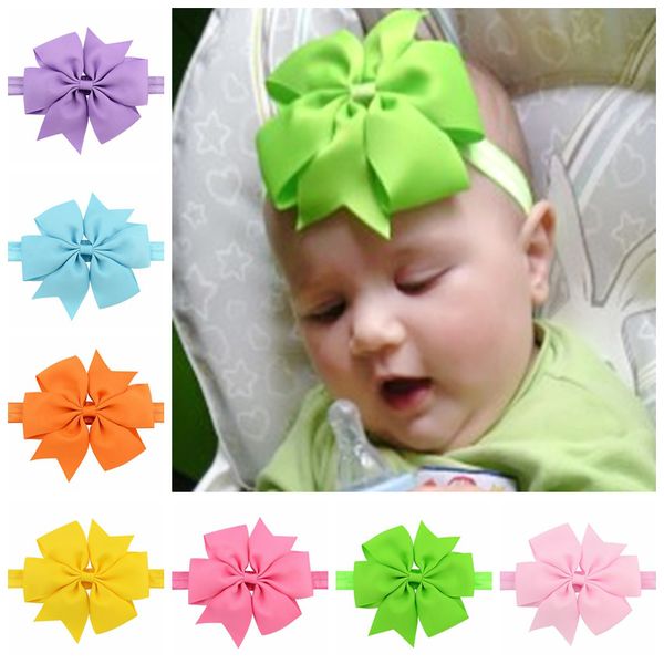 1 lovely piece elegant bow band solid hair accessories for children 654, Pink 
1 lovely piece elegant bow band solid hair accessories for children 654, Pink