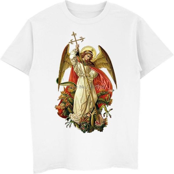men's t-shirts 100% cotton saint michael destroy the devil catholic christian t shirt t-shirt hip hop tee harajuku streetwear, White;black
men's t-shirts 100% cotton saint michael destroy the devil catholic christian t shirt t-shirt hip hop tee harajuku streetwear, White;black