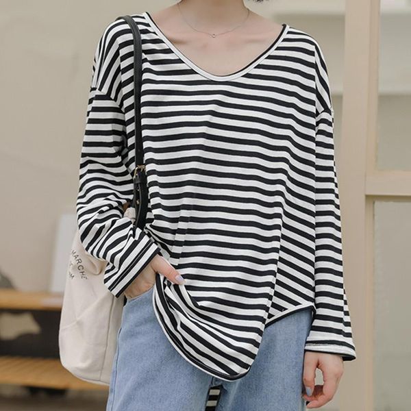 women's t-shirt hzirip spring korean round neck loose slim women long-sleeved white 2021 all-match stripe chic fashion bottom top
women's t-shirt hzirip spring korean round neck loose slim women long-sleeved white 2021 all-match stripe chic fashion bottom top