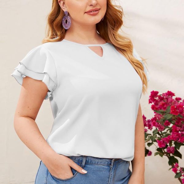 women's blouses & shirts white for ladies 5xl plus size women clothes fashion keyhole neck layered solid short sleeve blouse camisas d
women's blouses & shirts white for ladies 5xl plus size women clothes fashion keyhole neck layered solid short sleeve blouse camisas d