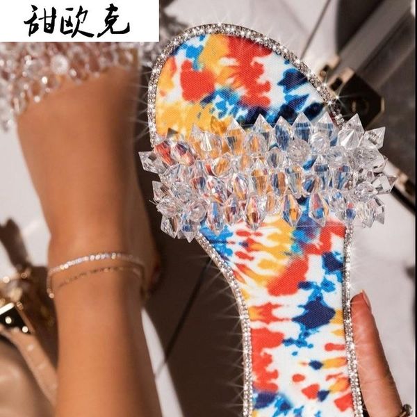 summer women slippers 2021 fashion flat retro rhinestone comfortable color matching open toe outdoors beach sandals, Black
summer women slippers 2021 fashion flat retro rhinestone comfortable color matching open toe outdoors beach sandals, Black