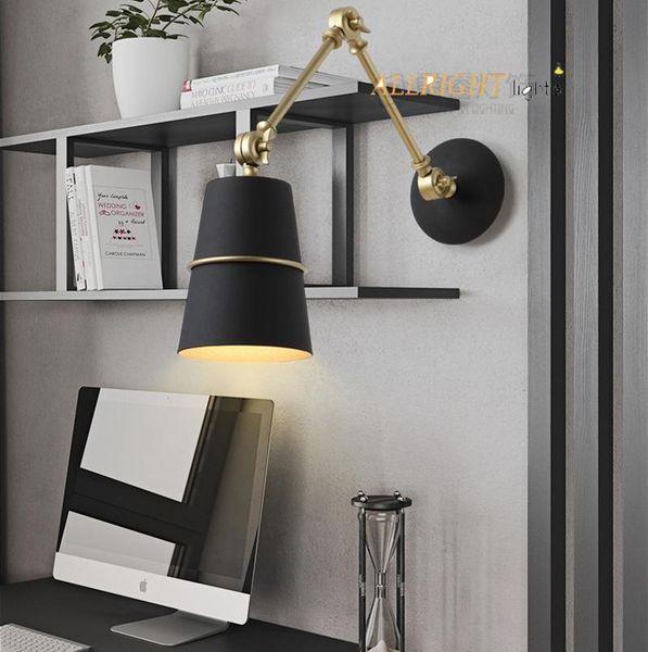 adjustable arm white/black colr wall mounted lamp creative modern style for bedroom dinning room el lamps
adjustable arm white/black colr wall mounted lamp creative modern style for bedroom dinning room el lamps