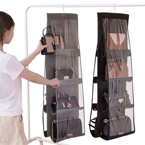 storage bags 1pc 8 pockets hanging closet organizer clear foldable handbag non-waven fabrics bag 117cm*35cm
storage bags 1pc 8 pockets hanging closet organizer clear foldable handbag non-waven fabrics bag 117cm*35cm