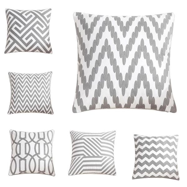 cushion/decorative pillow modern geometric cushion cover decorative throw cases for home decor living room sofa chair car 45x45cm gray
cushion/decorative pillow modern geometric cushion cover decorative throw cases for home decor living room sofa chair car 45x45cm gray