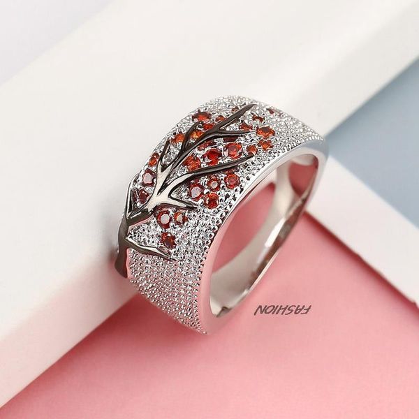 wedding rings cubic zircon jewelry silver color ring with stones red rhinestone branch leaves for women girl, Slivery;golden
wedding rings cubic zircon jewelry silver color ring with stones red rhinestone branch leaves for women girl, Slivery;golden