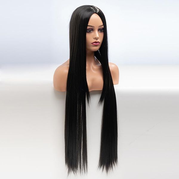 human ponytails ladies black women heat-resistant synthetic hair machine with long straight wig 34 inches cosplay
human ponytails ladies black women heat-resistant synthetic hair machine with long straight wig 34 inches cosplay