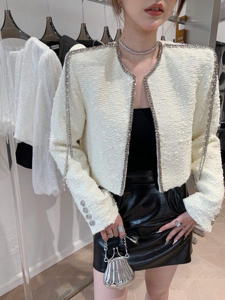women's jackets 2021fw autumn fashion women luxury diamonds tassel tweed jacket coat female chic overcoat 2 color gdnz 10.04, Black;brown
women's jackets 2021fw autumn fashion women luxury diamonds tassel tweed jacket coat female chic overcoat 2 color gdnz 10.04, Black;brown