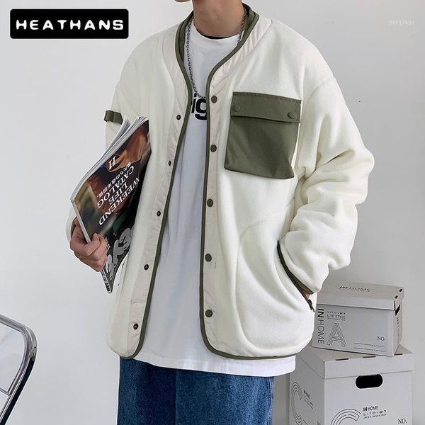 men's jackets retro japanese color contrast 2021 women's loose neutral spring autumn harajuku jacket korean clothes men coat, Black;brown
men's jackets retro japanese color contrast 2021 women's loose neutral spring autumn harajuku jacket korean clothes men coat, Black;brown