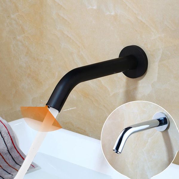 bathroom sink faucets black chrome lavatory faucet wall mount sensor automatic hands touch cold water tap
bathroom sink faucets black chrome lavatory faucet wall mount sensor automatic hands touch cold water tap