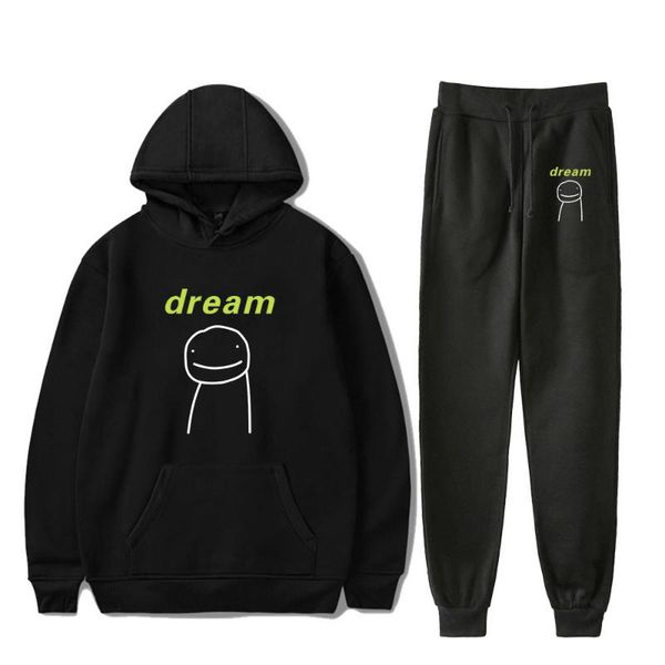 men's hoodies & sweatshirts dreamwastaken sweatshirt two piece set hoodie+jogger pant harajuku streetwear fashion clothes women, Black
men's hoodies & sweatshirts dreamwastaken sweatshirt two piece set hoodie+jogger pant harajuku streetwear fashion clothes women, Black