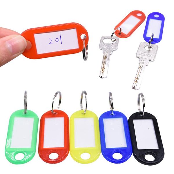 party decoration 50pcs colorful plastic keychain with split ring key id tags labels name baggage luggage cards home classification
party decoration 50pcs colorful plastic keychain with split ring key id tags labels name baggage luggage cards home classification