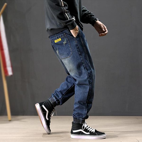 fashion streetwear men jeans loose fit spliced designer cargo pants harem slack bottom hip hop ripped joggers men's, Blue
fashion streetwear men jeans loose fit spliced designer cargo pants harem slack bottom hip hop ripped joggers men's, Blue