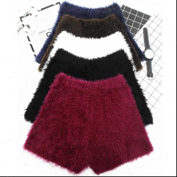 autumn and winter womens shorts thick mohair fur high waist stretch knitted bootsthick warm short trousers, White;black
autumn and winter womens shorts thick mohair fur high waist stretch knitted bootsthick warm short trousers, White;black