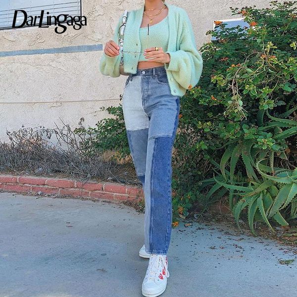 darlingaga y2k aesthetic vintage patchwork jeans women streetwear slim high waist pants contrast color denim mom trousers women's, Blue
darlingaga y2k aesthetic vintage patchwork jeans women streetwear slim high waist pants contrast color denim mom trousers women's, Blue