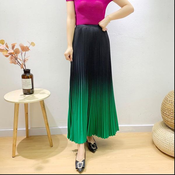 pleated gradient a line ankle women skirts length skirt autumn loose large size elastic waist office lady slimming 2a136, Black
pleated gradient a line ankle women skirts length skirt autumn loose large size elastic waist office lady slimming 2a136, Black