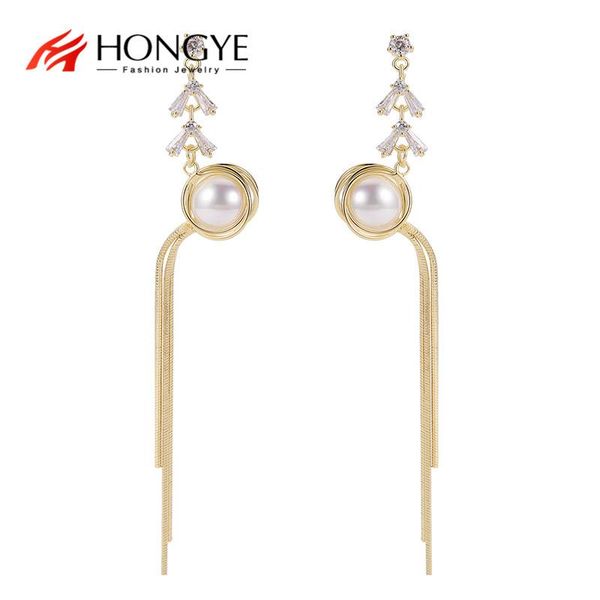dangle & chandelier hongye retro long tassel simulated pearl crystal earrings for women girl wedding party simple femme trendy jewelry, Silver
dangle & chandelier hongye retro long tassel simulated pearl crystal earrings for women girl wedding party simple femme trendy jewelry, Silver