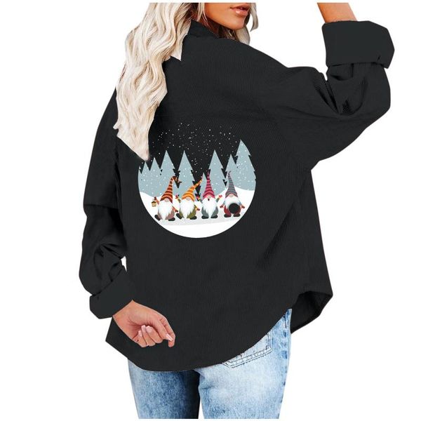 women's jackets fashion casual long sleeve christmas printed corduroy coat shirt patchwork ladies outwear, Black;brown
women's jackets fashion casual long sleeve christmas printed corduroy coat shirt patchwork ladies outwear, Black;brown