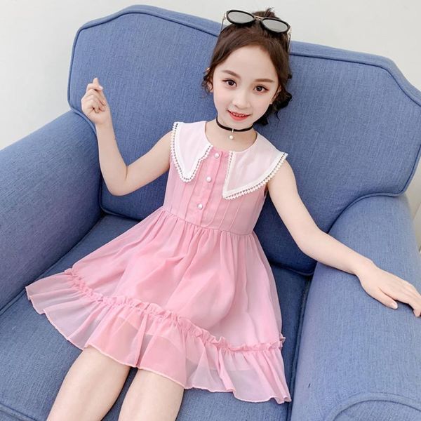girl's dresses children fairy elegant princess toddler kids baby girls lapel sleeveless solid chiffon dress summer vestidos, Red;yellow
girl's dresses children fairy elegant princess toddler kids baby girls lapel sleeveless solid chiffon dress summer vestidos, Red;yellow