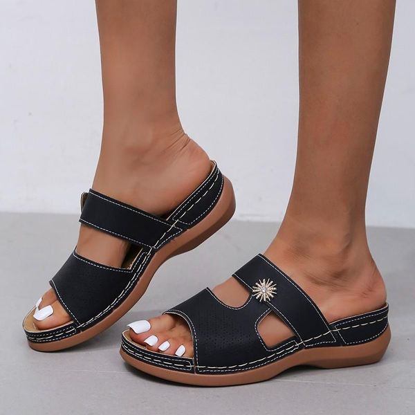 sandals women slippers summer casual soft leather retro flip-flops 2021 platform wedges sandalias, Black
sandals women slippers summer casual soft leather retro flip-flops 2021 platform wedges sandalias, Black
